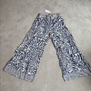 Molly Bracken Zebra Print Pants - Black and White